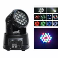 2 MINI TESTE MOBILI Moving Head Wash 18 Led