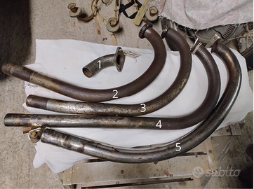 Collettori curva marmitta moto ciclomotori d'epoca