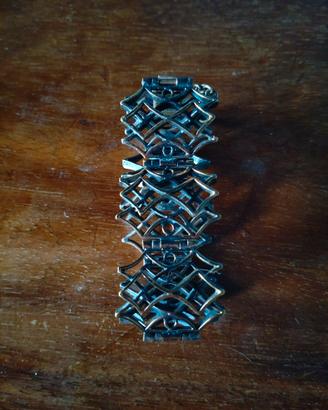 Bracciale modernista finlandese in bronzo '70