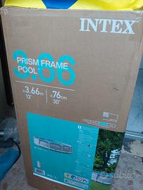 piscina intex 3,66x76 cm kit accessori e chimica 