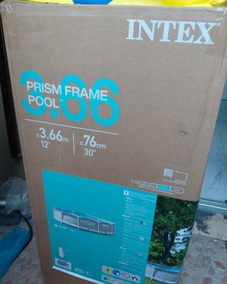 piscina intex 3,66x76 cm kit accessori e chimica 
