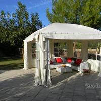 Gazebo cicogna gemma 4x4 stock nuovo beige