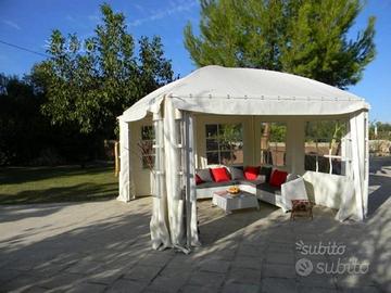 Gazebo cicogna gemma 4x4 stock nuovo beige