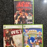 Lotto giochi Xbox 360 (Tekken 6, Wet e Tennis)