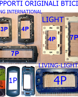 Bticino Supporti Light, Living-Light, Living Int.