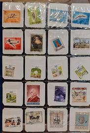 collezione di 100 francobolli