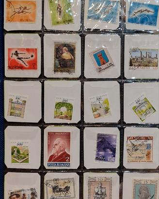 collezione di 100 francobolli