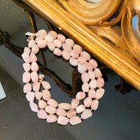 Collana al quarzo rosa pregiato