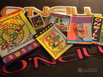 Adesivi O'neill anni 80 surf snowboard cartoleria