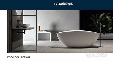 Vasca freestanding Eggo in Luxolid bianco opaco