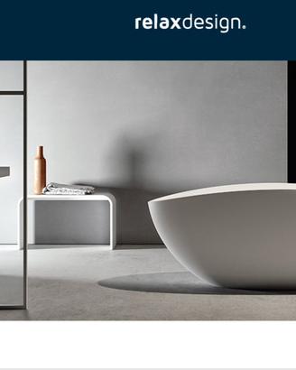 Vasca freestanding Eggo in Luxolid bianco opaco