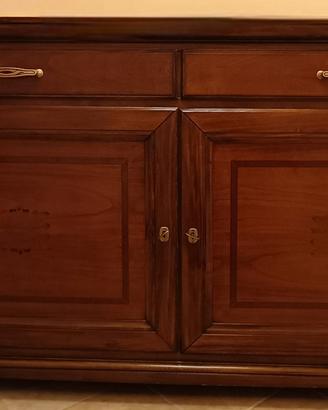 credenza classica ciliegio due cassetti 