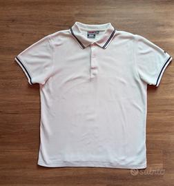 Polo bianco in cotone da uomo. Slam. L. Come nuovo