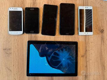 Lotto Smartphone per ricambi e pezzi