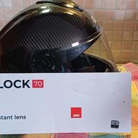 casco modulare carbonio 