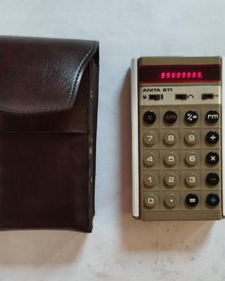 Calcolatrice vintage anni 70,Anita 811,Lagomarsino
