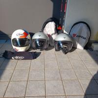 3 caschi datati ma buoni!