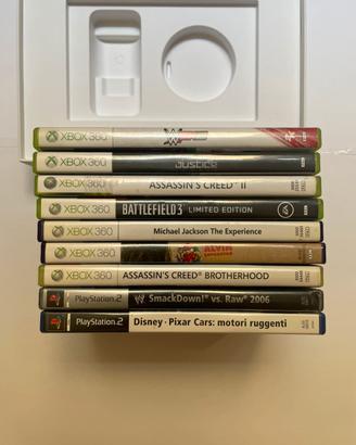 Lotto 9 giochi Xbox 360 + PS2 funzionanti