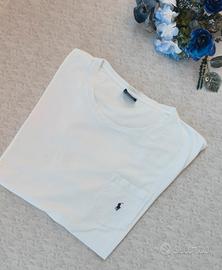 T-Shirt-Polo Ralph Lauren-Vintage-90's-Bianco-XXL