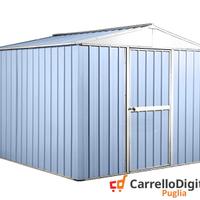 Box porta attrezzi lamiera 276x260 azzurro