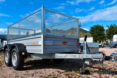 Carrello rimorchio auto doppio asse