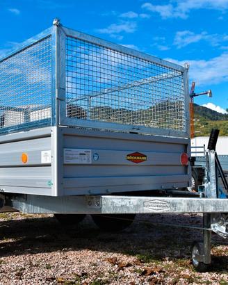 Carrello rimorchio auto doppio asse