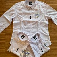 Set di 4 camicie bianche Birra Messina