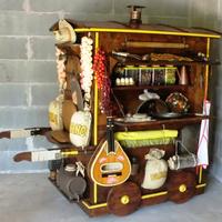 CARROZZONE IN LEGNO SCENOGRAFICO