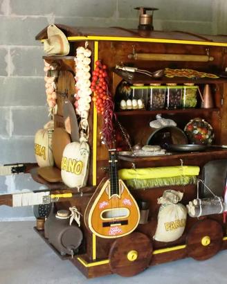 CARROZZONE IN LEGNO SCENOGRAFICO