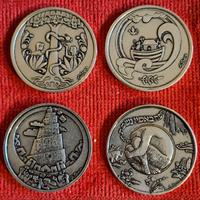 set 4 medaglie israele " judaica "