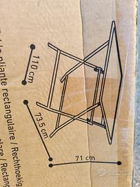 Tavolo vetro pieghevole 