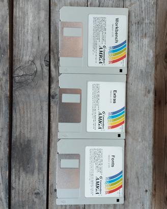 Set Floppy Disk Originali Amiga Workbench 2.05