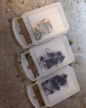 Ninfe pesca a mosca di vario tipo