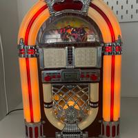 RADIO JUKE BOX STILE VINTAGE LUMINOSA LEGNO