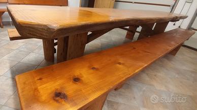 Tavolo in abete rosso massiccio 320 cm