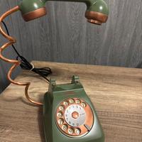 Lampada telefono verde/rame