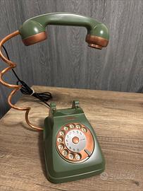 Lampada telefono verde/rame