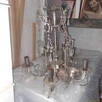 Lampadario Gaetano Sciolari anni '80 vintage art