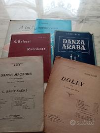 Spartiti per pianoforte.
