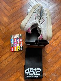 Scarpe 4B12 Donna Pelle Bianca 38