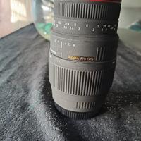 obbiettivo 70 -300 sigma attacco canon