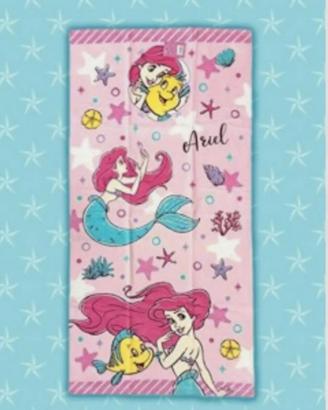 Asciugamano ariel e flounder la sirenetta disney