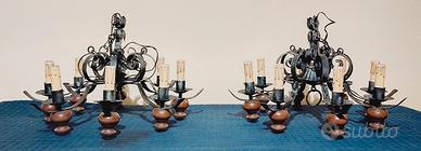 2 X Lampadario stile antico