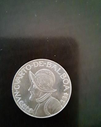 Moneta d'argento 1/4 di Balboa 1962