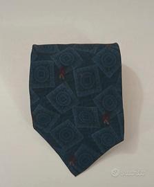 Cravatta Valentino Blu Vintage Uomo 
