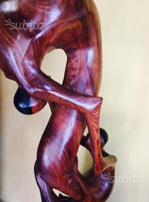 Statua in legno fatta a mano mis.1,30