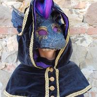 Maschera  Cosplay "Draconian" (Mask+Mediev. Hood)