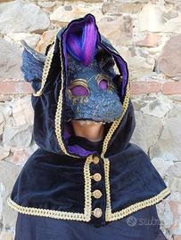 Maschera  Cosplay "Draconian" (Mask+Mediev. Hood)
