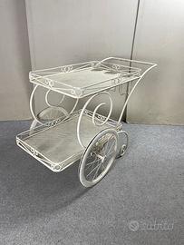 Carrello design vintage ferro battuto
