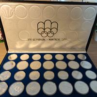 Cofanetto monete argento Montreal 1976